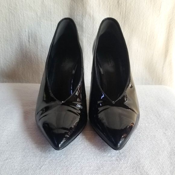 Michael Kors black patent heels. Size 5.5